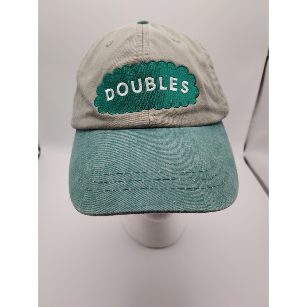 ADAMS Doubles Tennis Hat Khaki Green Strapback Dad Cap AdjustableClassic tennis